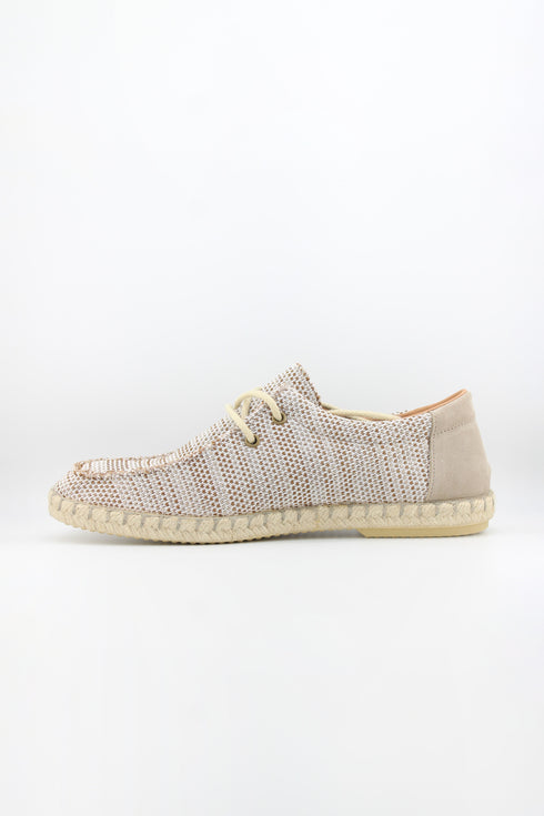 Verbenas Men Knit Espadrille Lace-Up Loafer